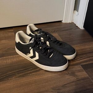 Hummel Lefties Navy and White Sneakers